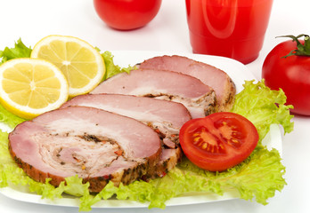 Мясной рулет.
