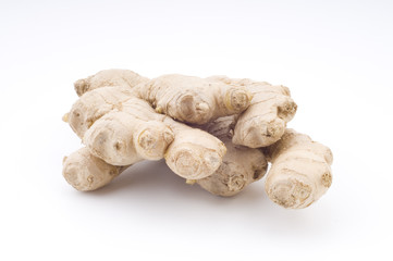 ginger root isolated on white background