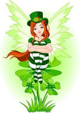 Young St. Patrick's fairy