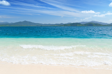 white sand beach