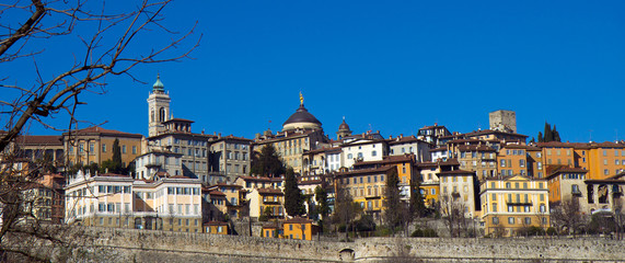 Bergamo, città alta - obrazy, fototapety, plakaty