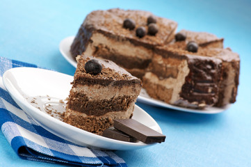 Homemade chocolate cake