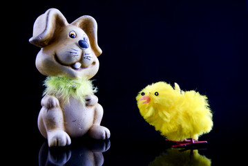 Easter Rabbit and Chicken