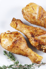 Roasted chicken legs