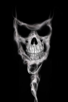 Skull from Smoke