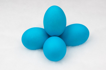 blue eggs