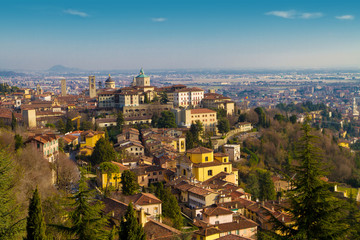 Fototapeta premium Bergamo, veduta panoramica