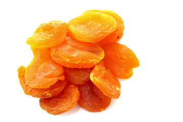 yellow raisins isolated on white