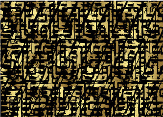Gold seamless pattern vector
