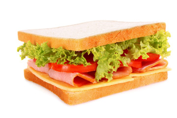 Sandwich isolated on white