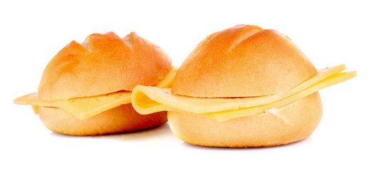 cheeseburger isolated on white