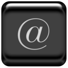 Button schwarz Brief at