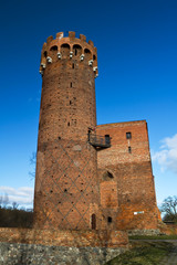 Fototapeta premium Medieval castle in Swiecie - Poland
