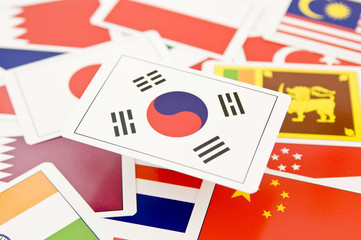 韓国の国旗カード