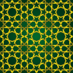 Vector illustration of complex islamic seamless pattern