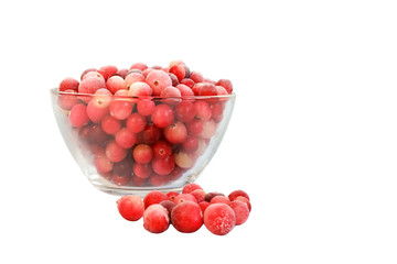 Cranberry isolated on white