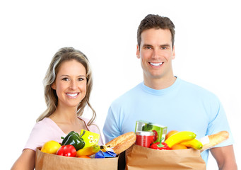 couple  with food