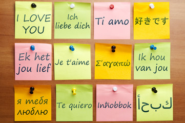 I love you in 12 languages