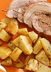 Potato with pork meat