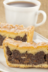 poppy-seed cake with coffee