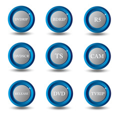 icônes qualité vidéo