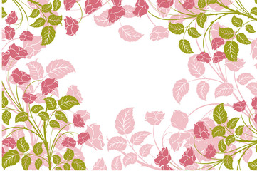 floral vintages roses