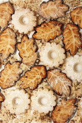 background of cookies