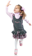 Pretty little girl with balloon