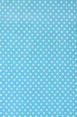 Blue polka dot fabric