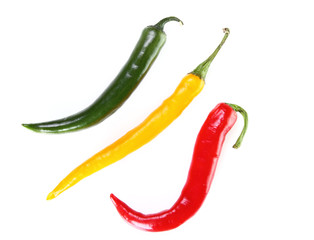 Chili pepper isolated on white background