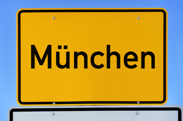 Ortsschild München