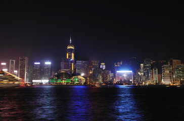 Obraz premium Hong Kong cityscape at night