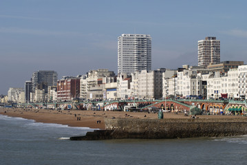 Brighton seafront. East Sussex. England