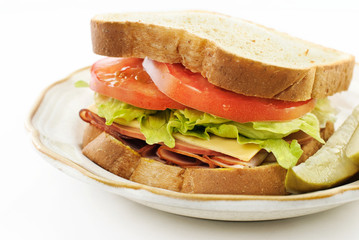 Delicious Ham and Cheese Sandwich