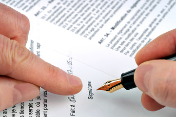 Signature du contrat