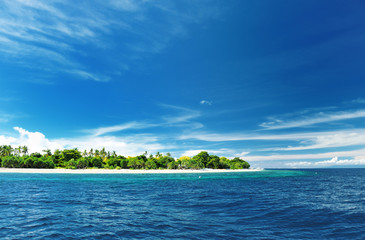 Uninhabited island
