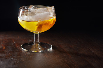 Glass with liqueur