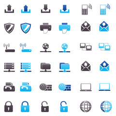 computer Blue & Black