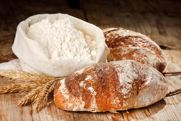 fresh bread on the table