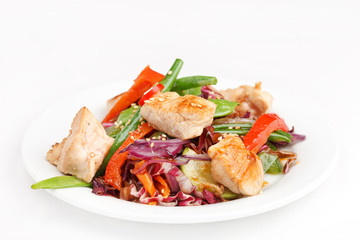 meat with vegetables