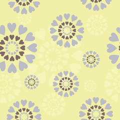 seamless background with decor circles