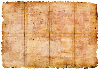 Altes Papier 3 fach gefaltet