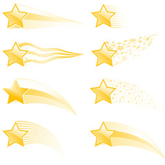 Flying stars and star tracks in different style