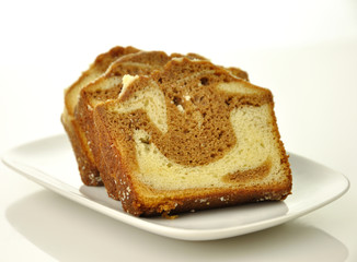 cinnamon swirl loaf sliced cake