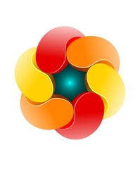 Unique colorful design element