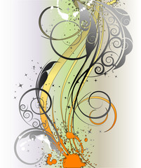 Floral abstract background.