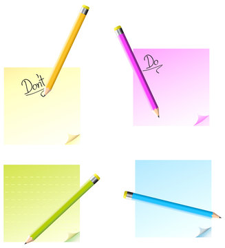 notepads with pencils