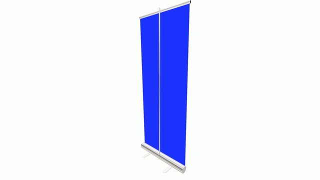 Roll-up rotating with replacable Bluescreen