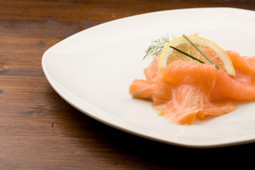 Carpaccio di Salmone Affumicato - Antipasto