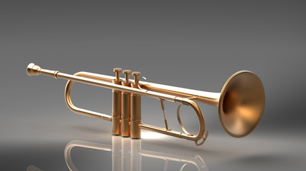 Fototapeta na wymiar la trompette